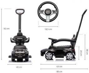 Odrážadlo MERCEDES C-Class Deluxe čierne