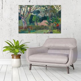 Obraz - Paul Gauguin, Te raau rahi (The Big Tree), reprodukcia (90x60 cm)