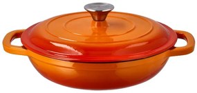 Silvercrest®  Liatinová servírovacia panvica, 2,4 l (oranžová)  (100393065)