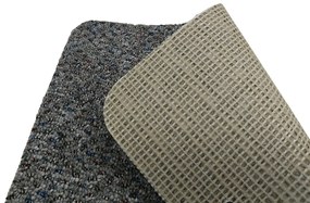 Timzo, Koberec metráž New Techno 3525 šedé, na mieru, šíře 4m,5m, šedá, ab (mriežka), chodba / predsieň