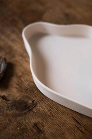 Storefactory Keramický svietnik s podnosom VÄNERN White