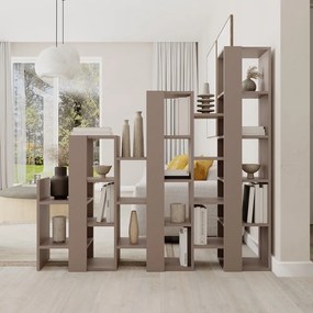 Sivobéžový regál 158x151 cm Anissa – Marckeric