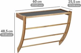 Wenko Kúpeľňová polica s akáciovou drevenou lištouFONDI