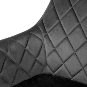 Jedálenská stolička HAVANA VELVET grafitová