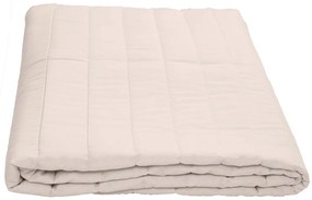 Letný paplón prešívaný 140x200 cm s obliečkou na vankúš SUMMER 45x75 cm, béžový