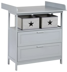 roba Prebaľovacia komoda Hamburg (2 zásuvky, hnedosivá)  (100397090)