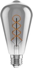Mexen Vintis, LED filamentová žiarovka E27, ST64, 6 W, teplá biela 2700K, dymová, L162-E27-0627-70