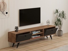 TV stolík/skrinka Tebuvi (borovica atlantická + antracit) . Vlastná spoľahlivá doprava až k Vám domov. 1095158