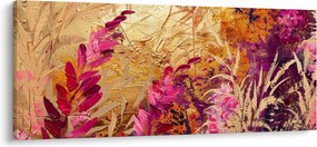 Obraz - Abstraktná maľba kvetov II. (120x50 cm)