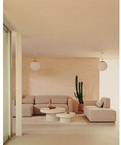 Betónový okrúhly záhradný odkladací stolík ø 66 cm Aiguablava – Kave Home