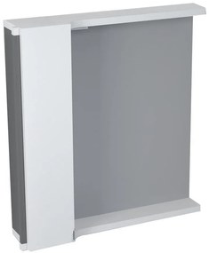 Sapho, PULSE galérka s LED osvetlením 2x3W, 75x80x17cm, ľavá, biela/antracit (PU077L), PU077-3034