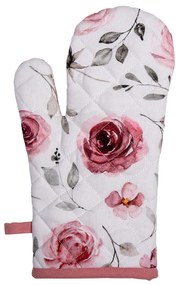 Bavlnená chňapka-rukavica s ružami Rustic Rose - 18*30 cm