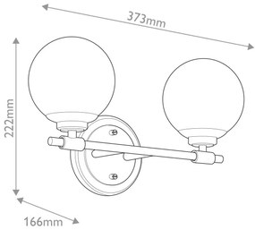 Kichler KL-BENNO2-CPZ - LED Kúpeľ. svietidlo BENNO 2xG9/3W/230V IP44 mosadz