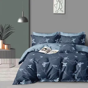 Obliečky Homa NOX BLUE 7-dielna sada 140x200 cm