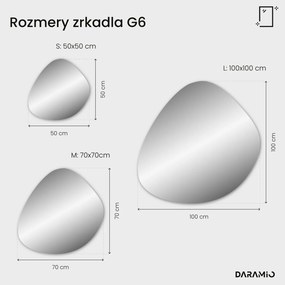 Atypické zrkadlo s LED osvetlením G6