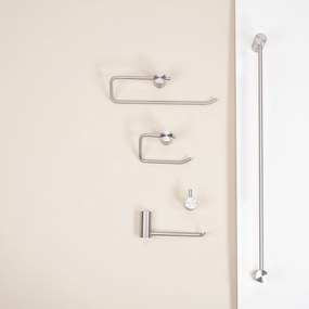 Rea Prism, kúpeľňový vešiak na uteráky 60cm, 9703, brúsená oceľ, REA-98035
