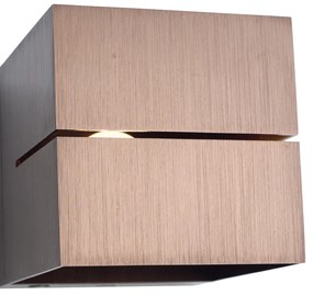 Moderné nástenné svietidlo tmavý bronz vrátane LED a dotykového stmievača nabíjateľné - Joris Groove