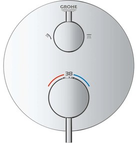 GROHE Atrio termostatická batéria pod omietku, pre 2 výstupy, s uzatváracím/prepínacím ventilom, chróm, 24135003