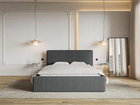 Manželská posteľ 180 cm Tulia 180  (sivá + čierna). Vlastná spoľahlivá doprava až k Vám domov. 1100269