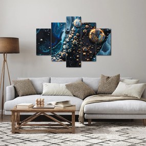 Obraz - Atramentové kvapky (150x105 cm)