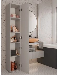 Úzka kúpeľňová skrinka 31 cm ATSO - kašmír