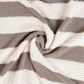 Deka RUDENS pruhovaná hnedá / krémová 752421