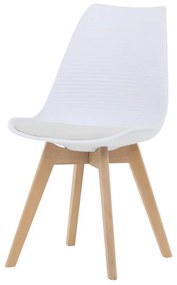 Židle jídelní, bílá, plast, CT-X7056 WT