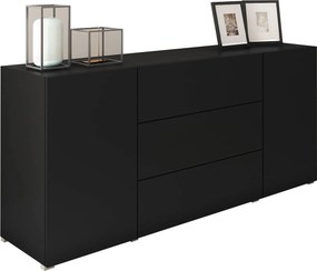 XXXLutz ŠIROKÁ KOMODA, čierna, 150/68/38,5 cm MID.YOU - Online Only obývacie izby - 002778007112
