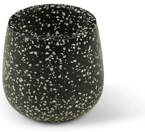 Tmavosivý kvetináč Bonami Selection Terrazzo, ø 15 cm
