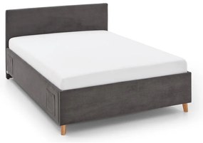 Antracitová detská posteľ s úložným priestorom 120x200 cm Cool – Meise Möbel