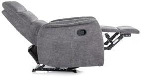 Elektrické polohovací křeslo Solon Brego s masáží tmavě šedé