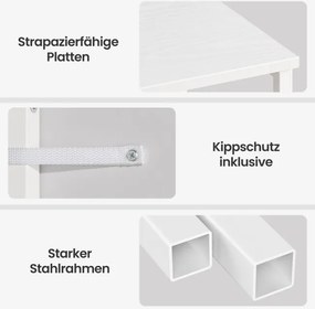 Sada 2 nočných stolíkov s LED osvetlením a nabíjacou stanicou LGSB35202W102