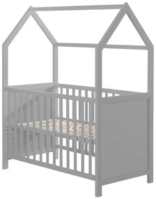 Sivá postieľka 60x120 cm – Roba