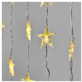 LED vianočný záves Hviezdy, 120x90 cm