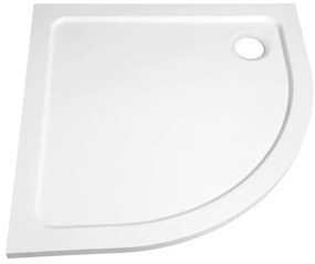 Aqualine Aqualine, TECMI vanička z liateho mramoru, štvrťkruh 80x80x3 cm, R55, PQ558