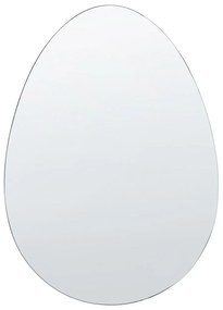 Nástenné zrkadlo 50 x 70 cm strieborné MONTRESOR Beliani