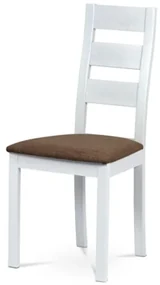 Jedálenská stolička Autronic 45x96 cm biela masív BC-2603 WT