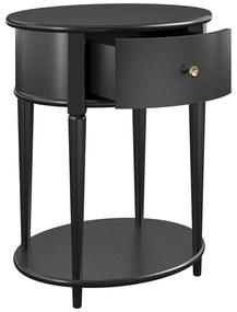 Čierny nočný stolík Aurora – Støraa