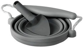 Scrunch súprava silikónové vedierko a lopatka, Anthracite Grey