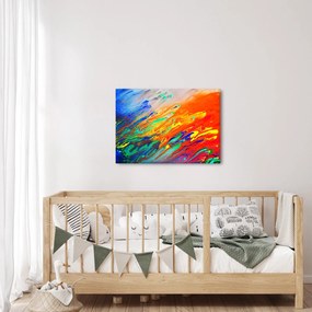 Obraz - Farebná abstrakcia (70x50 cm)