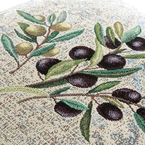 GOBELÍNOVÁ DEKORAČNÁ OBLIEČKA NA VANKÚŠ OLIVE 45X45 CM VZOROVANÁ