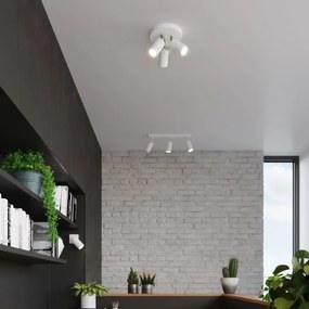 Sollux SL.1015 - Bodové svietidlo RING 3xGU10/10W/230V biela