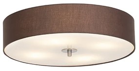 Rustikálne stropné svietidlo hnedé 50 cm - Drum