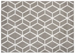 Moderný koberec C434A SVETLO GREY/WHITE BALI PP White Rozmer: 180x250