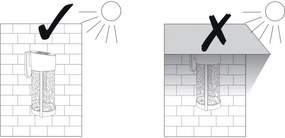 LED Solárne nástenné svietidlo VETRO LED/1,2V 600 mAh IP44