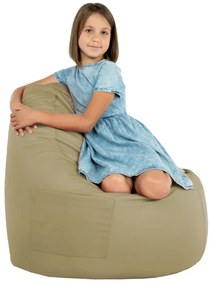 Kreslo Porto ekokoža zemité