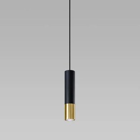 Sollux SL.0952 - Luster na lanku LOOPEZ 1xGU10/40W/230V čierna/zlatá