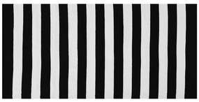Vonkajší koberec 80 x 150 cm čierna/biela TAVAS Beliani