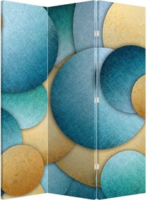 Paraván - Abstrakcia kruhy (126x170 cm)