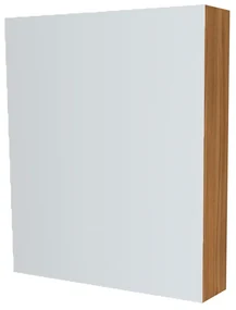 Mereo, Mereo Kúpeľňová zrkadlová skrinka 60 cm, galerka, 1x dvierka ľavá, Multidecor, Orech Dijon prírodný, MER-CN798G61ODP1